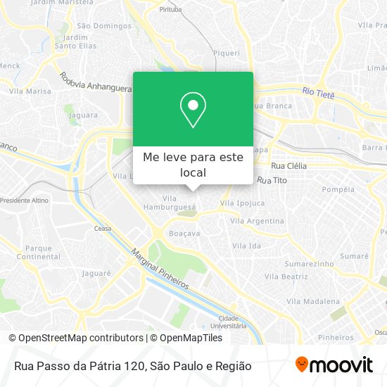 Rua Passo da Pátria 120 mapa