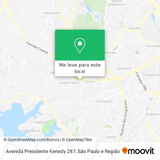 Avenida Presidente Kenedy 287 mapa