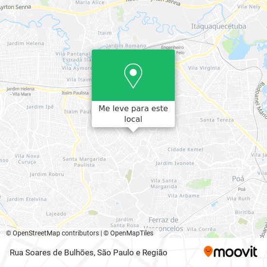 Rua Soares de Bulhões mapa