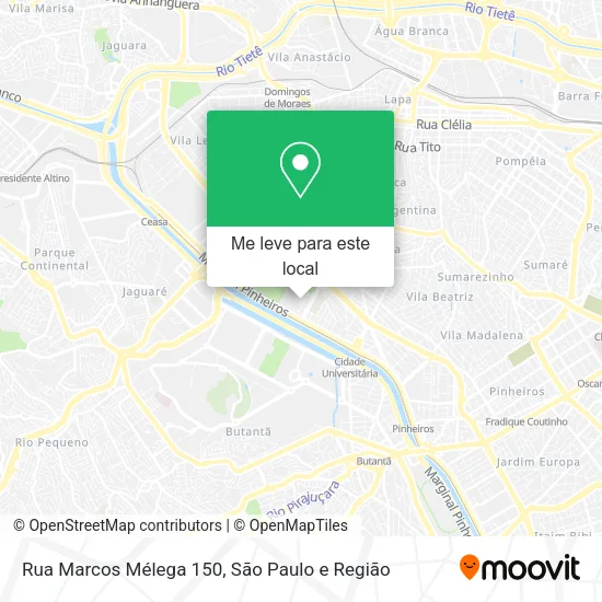 Rua Marcos Mélega 150 mapa