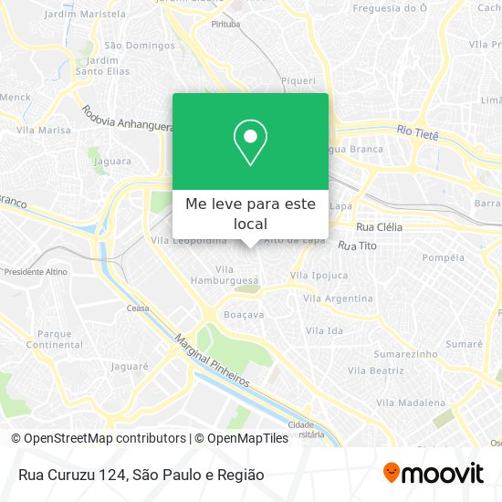 Rua Curuzu 124 mapa