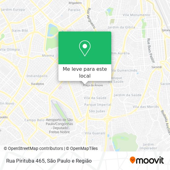 Rua Pirituba 465 mapa
