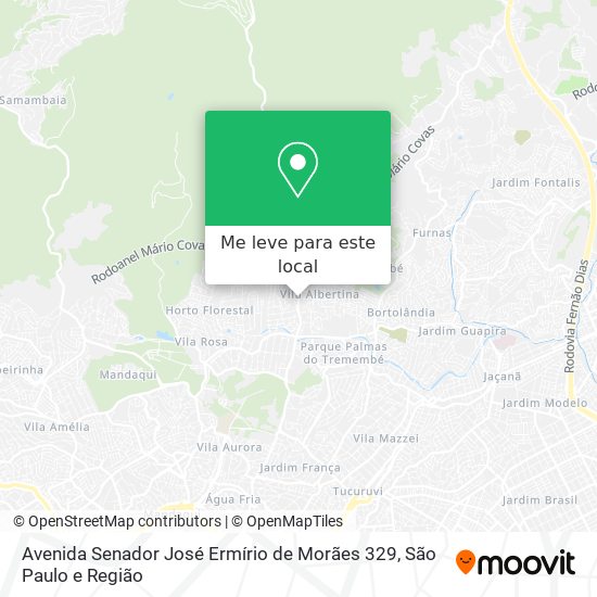 Avenida Senador José Ermírio de Morães 329 mapa