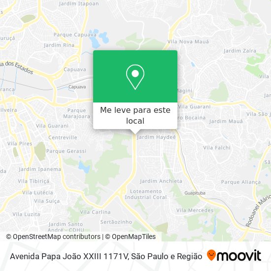 Avenida Papa João XXIII 1171V mapa