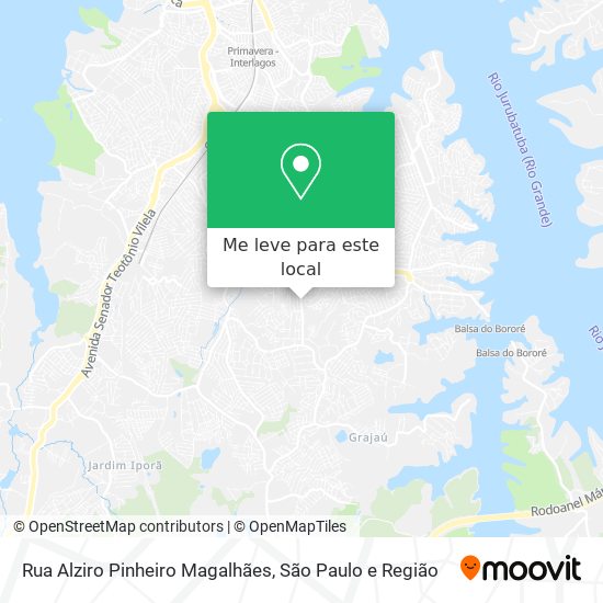 Rua Alziro Pinheiro Magalhães mapa