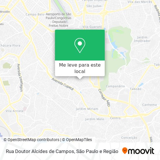 Rua Doutor Alcídes de Campos mapa