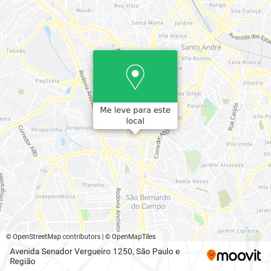 Avenida Senador Vergueiro 1250 mapa