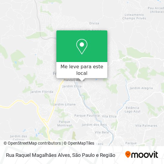 Rua Raquel Magalhães Alves mapa