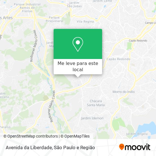 Avenida da Liberdade mapa