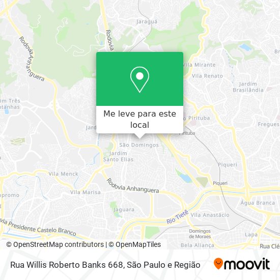 Rua Willis Roberto Banks 668 mapa