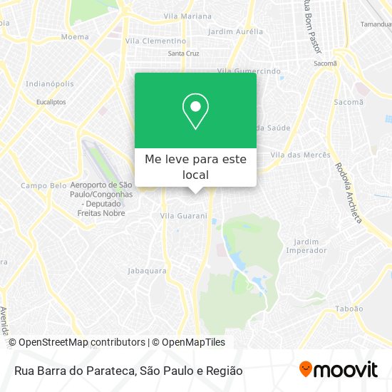 Rua Barra do Parateca mapa
