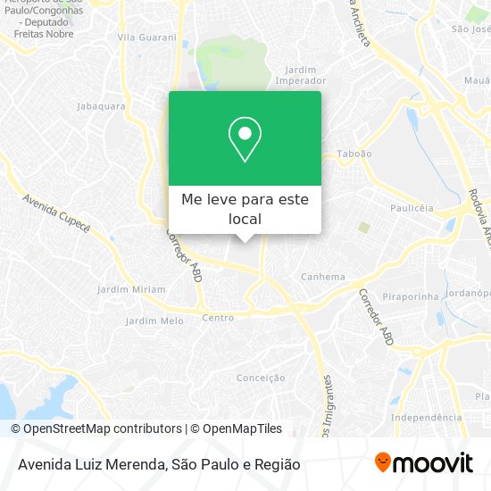 Avenida Luiz Merenda mapa