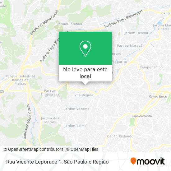 Rua Vicente Leporace 1 mapa