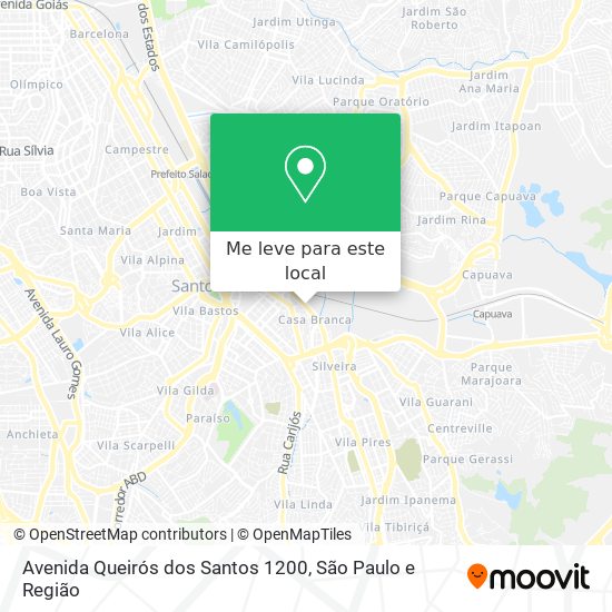 Avenida Queirós dos Santos 1200 mapa