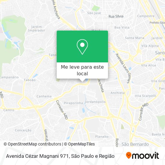 Avenida Cézar Magnani 971 mapa