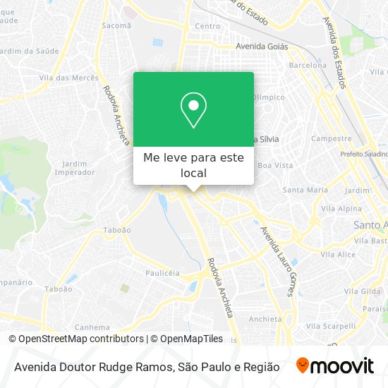 Avenida Doutor Rudge Ramos mapa