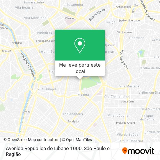 Avenida República do Líbano 1000 mapa