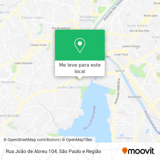 Rua João de Abreu 104 mapa