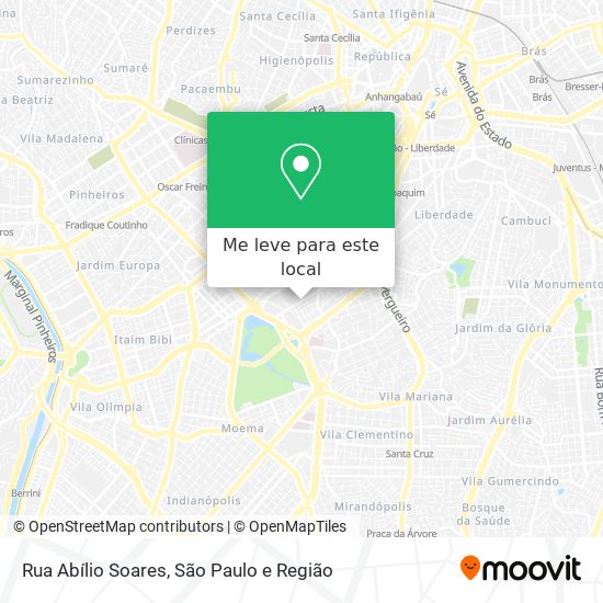 Rua Abílio Soares mapa