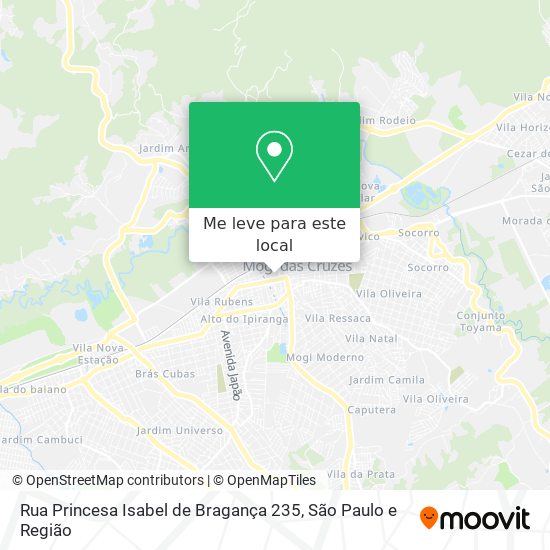 Rua Princesa Isabel de Bragança 235 mapa