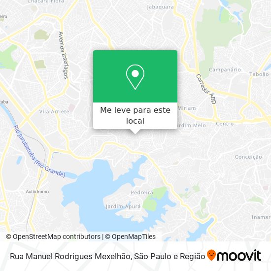 Rua Manuel Rodrigues Mexelhão mapa