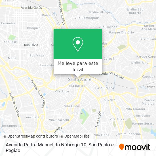 Avenida Padre Manuel da Nóbrega 10 mapa