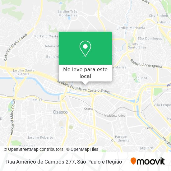 Rua Américo de Campos 277 mapa
