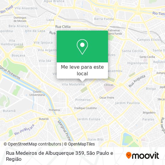 Rua Medeiros de Albuquerque 359 mapa