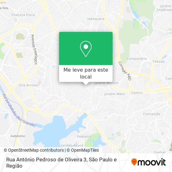 Rua Antônio Pedroso de Oliveira 3 mapa
