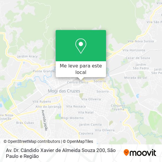 Av. Dr. Cândido Xavier de Almeida Souza 200 mapa