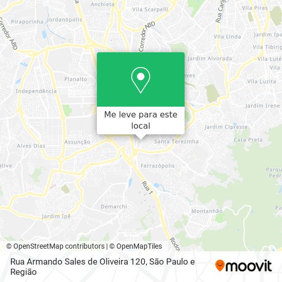 Rua Armando Sales de Oliveira 120 mapa