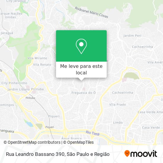 Rua Leandro Bassano 390 mapa