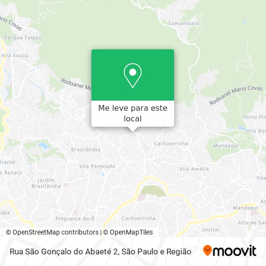 Rua São Gonçalo do Abaeté 2 mapa