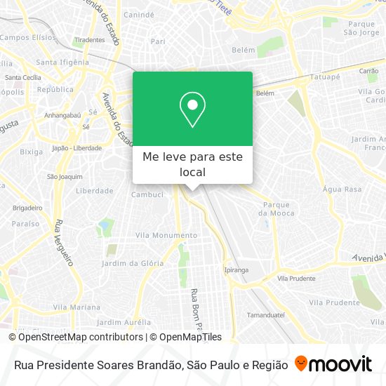 Rua Presidente Soares Brandão mapa