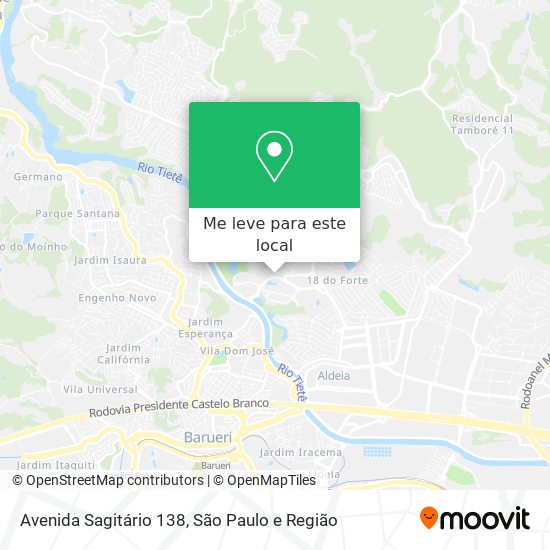 Avenida Sagitário 138 mapa