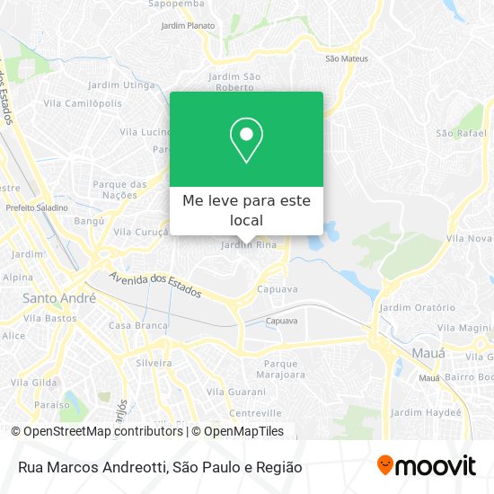 Rua Marcos Andreotti mapa