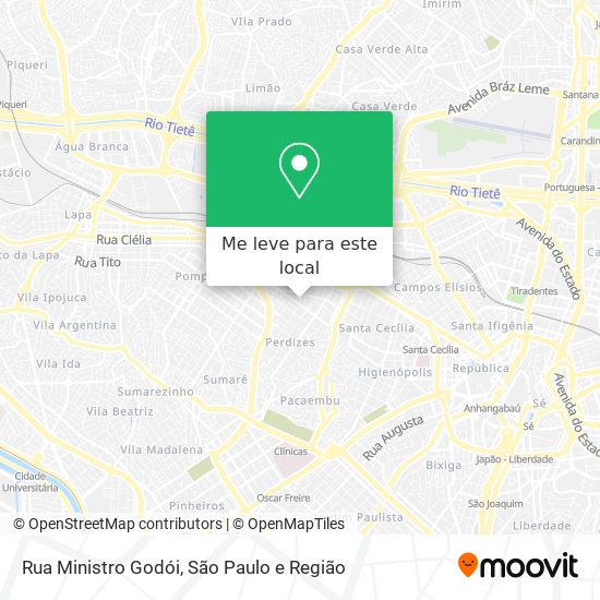 Rua Ministro Godói mapa