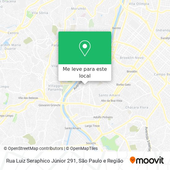 Rua Luiz Seraphico Júnior 291 mapa