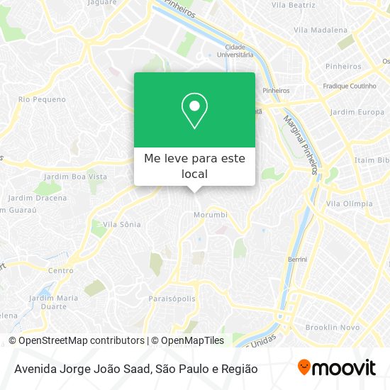 Avenida Jorge João Saad mapa