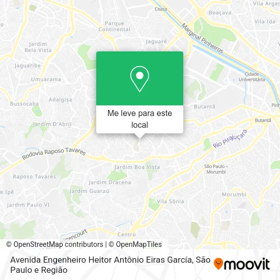 Avenida Engenheiro Heitor Antônio Eiras García mapa