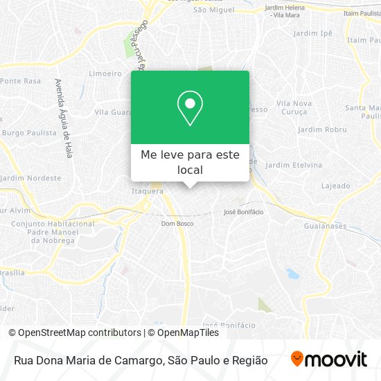 Rua Dona Maria de Camargo mapa