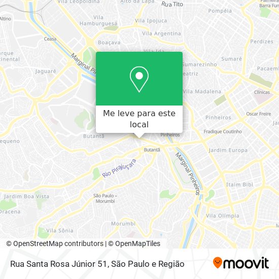 Rua Santa Rosa Júnior 51 mapa