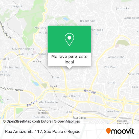 Rua Amazonita 117 mapa