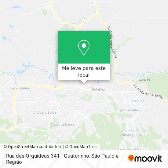 Rua das Orquídeas 341 - Guaturinho mapa