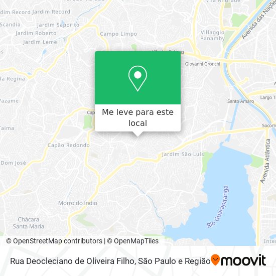 Rua Deocleciano de Oliveira Filho mapa