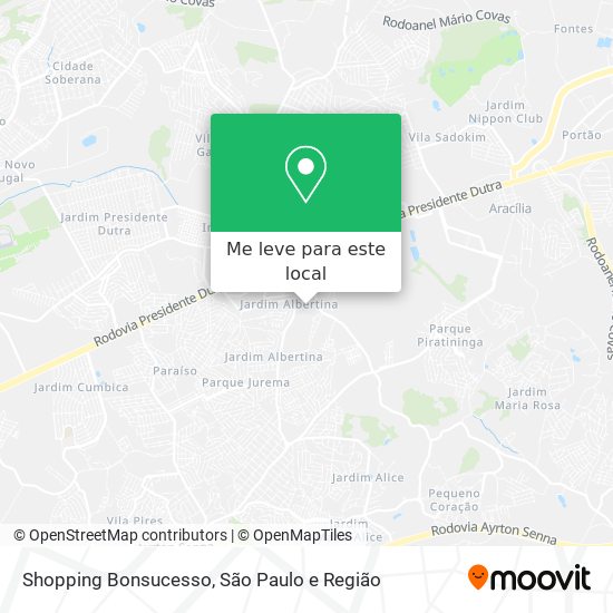 Shopping Bonsucesso mapa