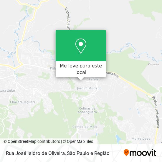 Rua José Isidro de Oliveira mapa