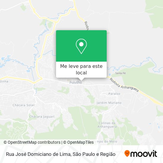 Rua José Domiciano de Lima mapa