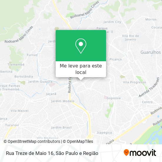 Rua Treze de Maio 16 mapa