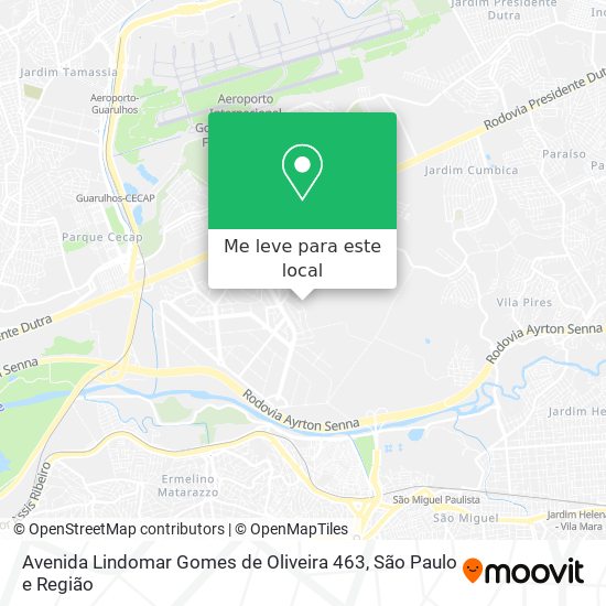 Avenida Lindomar Gomes de Oliveira 463 mapa